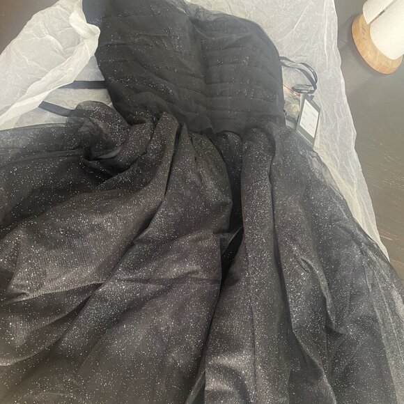 SALE NWT J'Adore Dresses J24073 Sparkle Tulle Homecoming Dress Black Size 4 - Picture 8 of 8